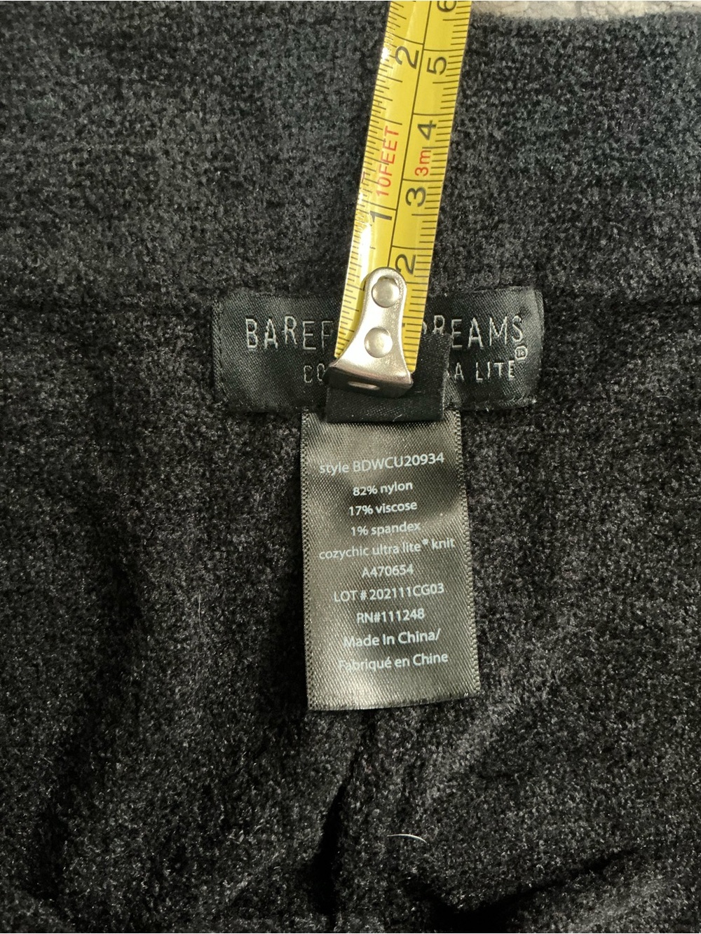 BAREFOOT DREAMS ULTRA LITE SCRUNCH BOTTOM LEGGINGS! EUC! SIZE 1X - Picture 9 of 9